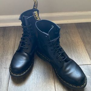 Black Dr. Marten boots